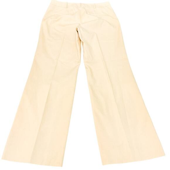 Rebecca Taylor Pleated Flared Suit Trouser Pant Cream/Wheat Size 12 $295 NWT - Picture 3 of 12